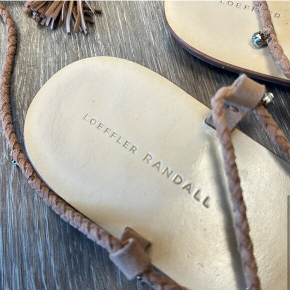 LOEFFLER RANDALL rhinestone wrap sandals size 8.5/9 US - Picture 6 of 7